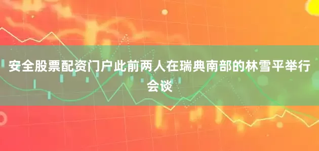 安全股票配资门户此前两人在瑞典南部的林雪平举行会谈